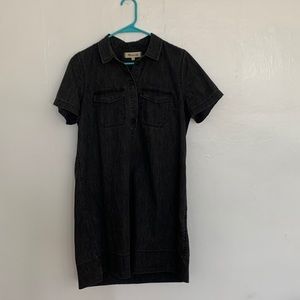 M denim black wash Madewell shirtdress